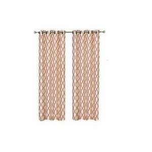 Kasai Home Harper Single Curtain Panel  Terracotta, 54x84